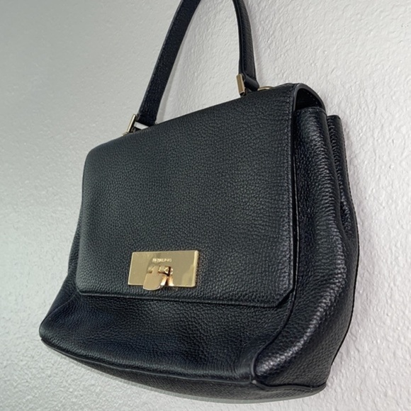 Michael Kors “Callie” black Flap Satchel - Picture 3 of 7